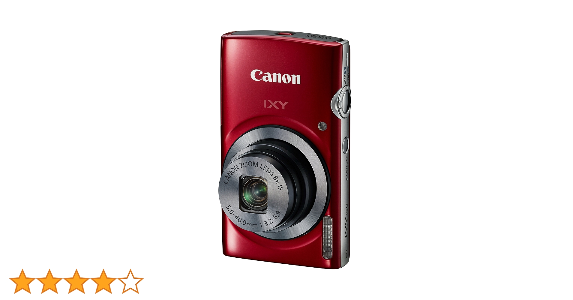 Amazon.co.jp: Canon デジタルカメラ IXY160 レッド 光学8倍ズーム